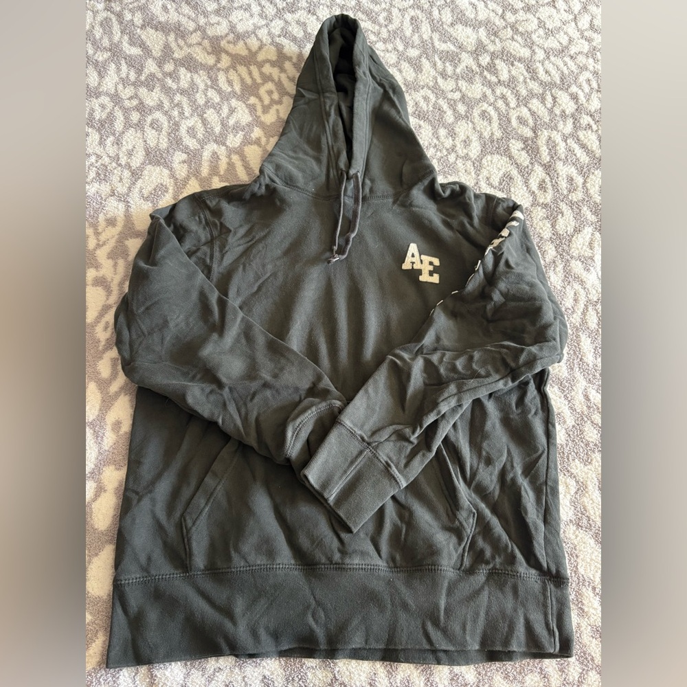 sleeve logo american eagle hoodie